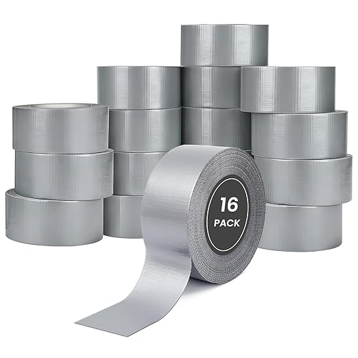 TOMAIX 16 Rolls Heavy Duty Duct Tape Bulk, 787 Yards, Waterproof & Strong by Unknown