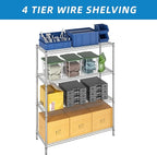 Guan River 4-Shelf Adjustable Metal Shelf Wire Shelving Unit Heavy Duty Storage - Image 6