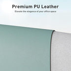 Aothia Faux Leather Desk Mat – Large Mouse Pad, Non-Slip PU Leather Blotter - Image 2