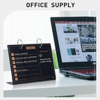 Desktop Glass Dry Erase & Acrylic Aesthetic Desk Calendar Weekly to-do List - Image 2