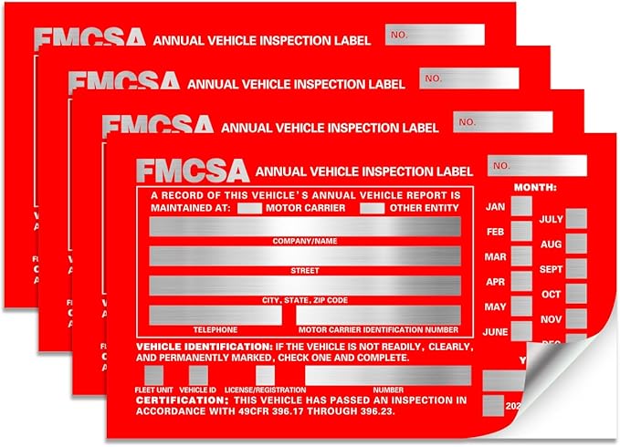 Annual Vehicle Inspection Report Form 25-pk 3-Ply Carbonless, 8.5" x 11.75" + - Image 5