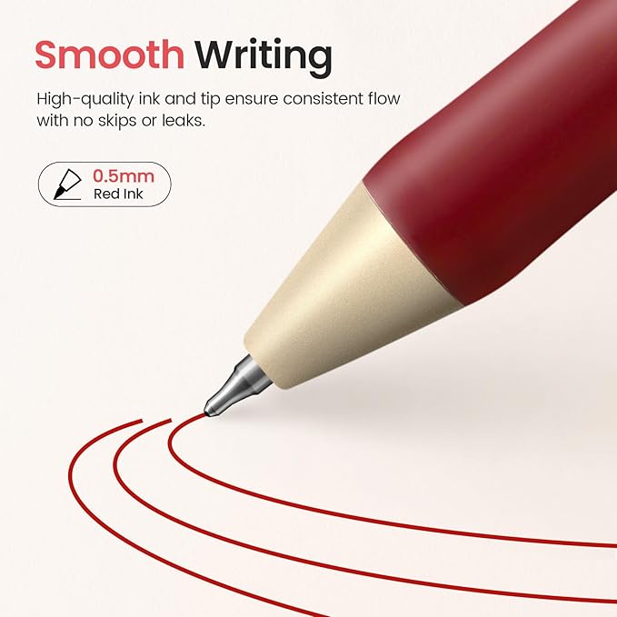Taja Gel Pens, 0.5mm Fine Point Smooth Writing Pens - Image 3