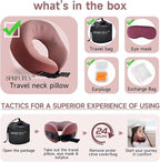 SPRFUFLY Super Soft Travel Pillow, 100% Memory Airplane Pillow - Image 5