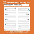 IN-LUXPRO Planner 2026 Daily Weekly and Monthly, 6.5"x3.75", 12 Months Spiral - Image 3