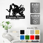 Custom Motorcycle Couple Metal Signs Personalized Biker Couple Name Sign Custom - Image 4