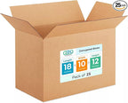 Medium Shipping & Moving Boxes 18"L x 10"W x 12"H by IDLPackaging