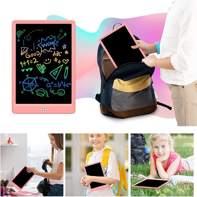 BUKEBU LCD Writing Tablet Doodle Board, Colorful Drawing Pad, Electronic - Image 5