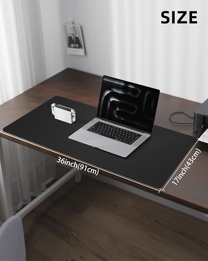 Leather Desk Pad Protector, Desk Mat, Large Mouse Pad, Non-Slip Desk Pad - Image 5