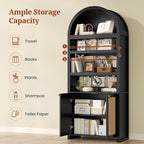 81" Tall Arched Cabinets, Bookcase - Image 3