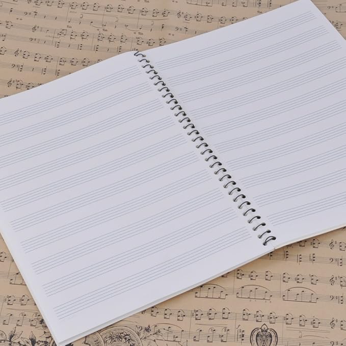Blank Sheet Music Composition Notebooks 100 Pages Stave Notebook, Musical - Image 4