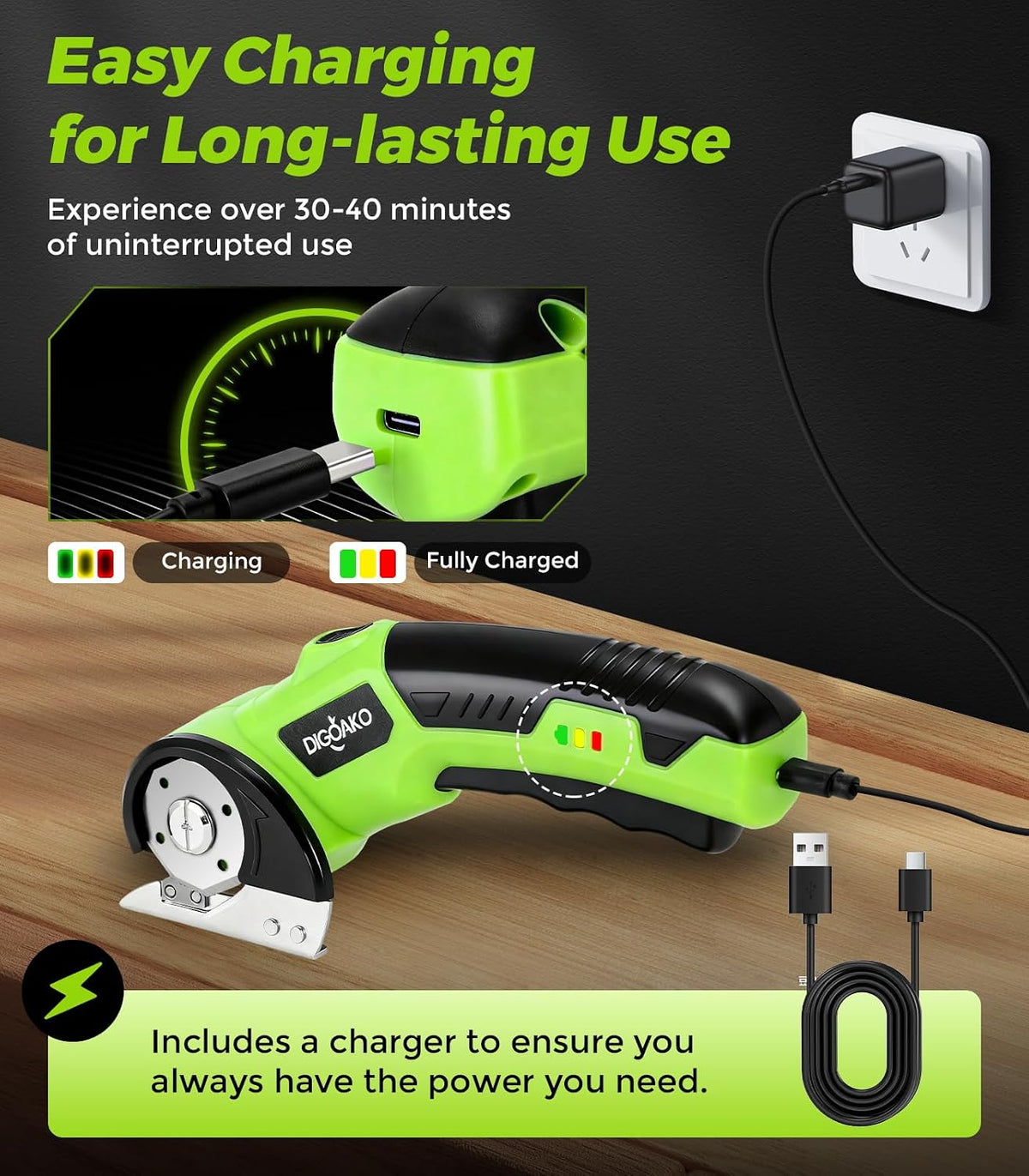 Cardboard Cutter - Cordless Electric Scissors, 4V Rechargeable Electric Box C...