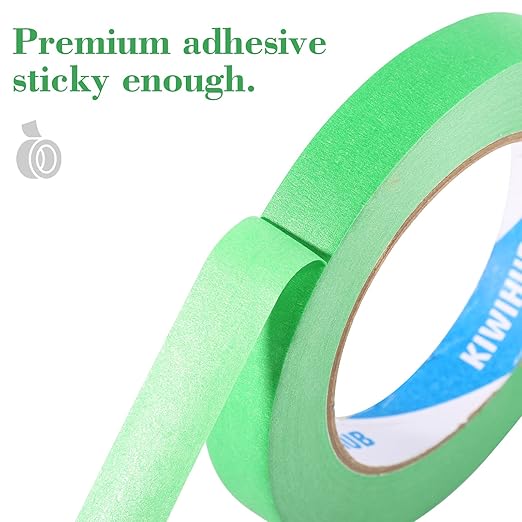 KIWIHUB Green Painters Tape, 1 inch x 60 Yards x 5 Rolls - Image 4
