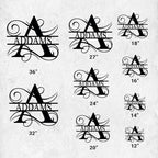 Personalized Metal Name Signs, Split Letter Monogram Wall Decor, Custom Last - Image 6