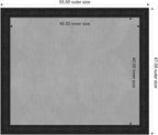 Amanti Art Black Framed Magnetic Board 47x55 Oversize Vision Board - Image 2