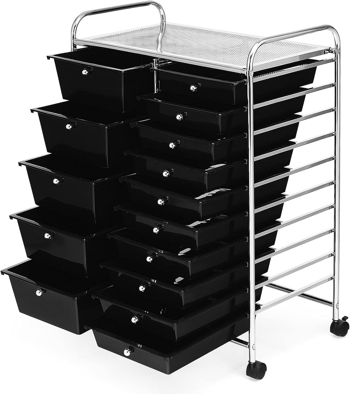DORTALA 15-Drawer Rolling Storage Cart