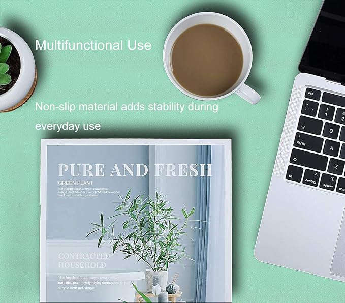SUJAYU Dual Sided PU Leather Desk Pad, Mouse Pad, Office Desk Mat, Non-Slip - Image 6