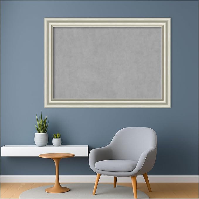 Amanti Art Silver Framed Magnetic Board 30x42 Large Vision Board - Image 5