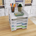 Natwind 5-Tier Desk Organizer, File Organizer, File Paper Organizer - Image 3