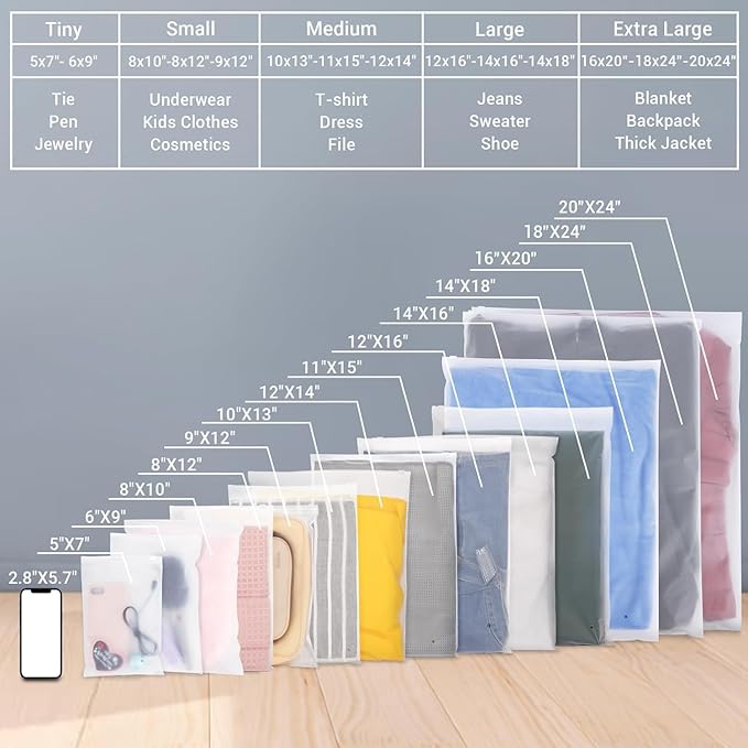 Svaldo Clothes Packaging Bags for Shipping, 3 Mil, - Image 7