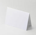4x6"Plain White Folding Tent Cards-8x6"Folds to 4x6"- Simple Blank Card Stock by CLEVERSIGNS