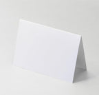 4x6"Plain White Folding Tent Cards-8x6"Folds to 4x6"- Simple Blank Card Stock by CLEVERSIGNS