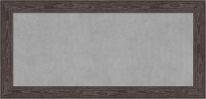 Amanti Art Black Framed Magnetic Board 26x54 Oversize Vision Board by AmantiArt