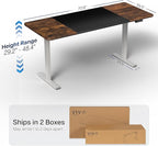 VIVO Electric 71 x 30 in Rustic Standing Desk, Memory Height Adjustment - Image 3