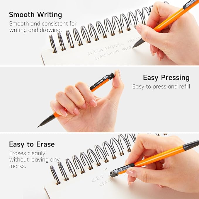 Shuttle Art Mechanical Pencils, 210 Pack Bulk Mechanical Pencils 0.7mm Medium - Image 4
