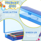 Fainne 24 Pcs Plastic Pencil Case Bulk Pencil Boxes Plastic Stationery Case - Image 3