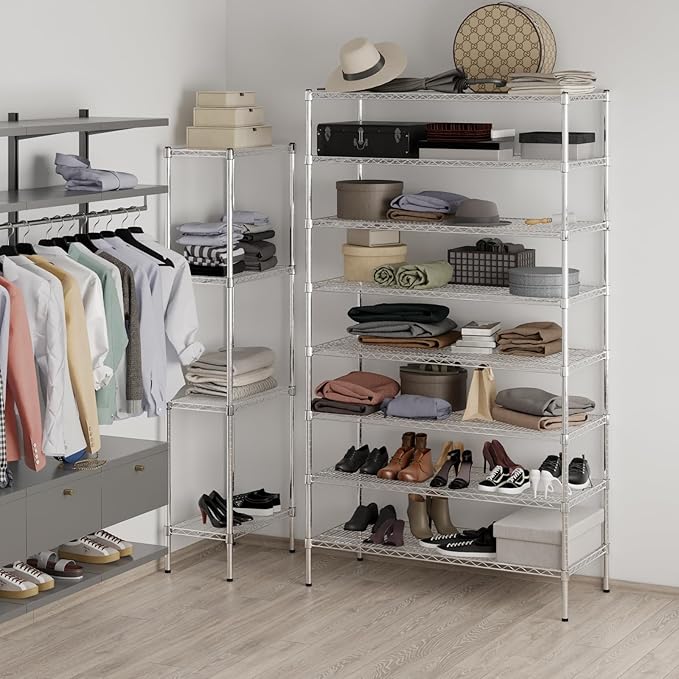 Regal Altair 21" Deep x 48" Wide x 86" Height Wire Shelving Kit | 8-Tier | NSF - Image 4