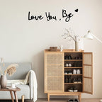 Wooden Love You Bye Sign Home Decor - Image 4