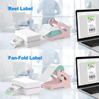 Vazioyar Thermal Label Holder for Rolls and Fan-Fold Labels, Sticker Roll - Image 6