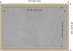 Amanti Art Silver Framed Magnetic Board 28x40 Large Vision Board - Image 4
