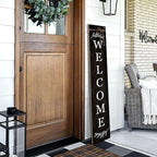 Welcome Porch Sign Decor Wooden Hanging Sign Door Porch Standing Decorative - Image 4
