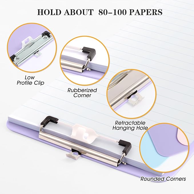 TFDLCG zm 1 PCS Purple Clipboard - Image 5
