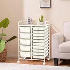 GOFLAME 15-Drawer Rolling Storage Cart, Craft Storage Cart - Image 9