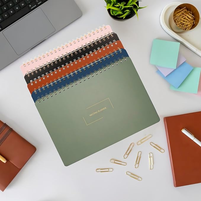 Merely Home | Meeting Notebook for Work | 8.25" x 11.75" | Project Planner | - Image 6