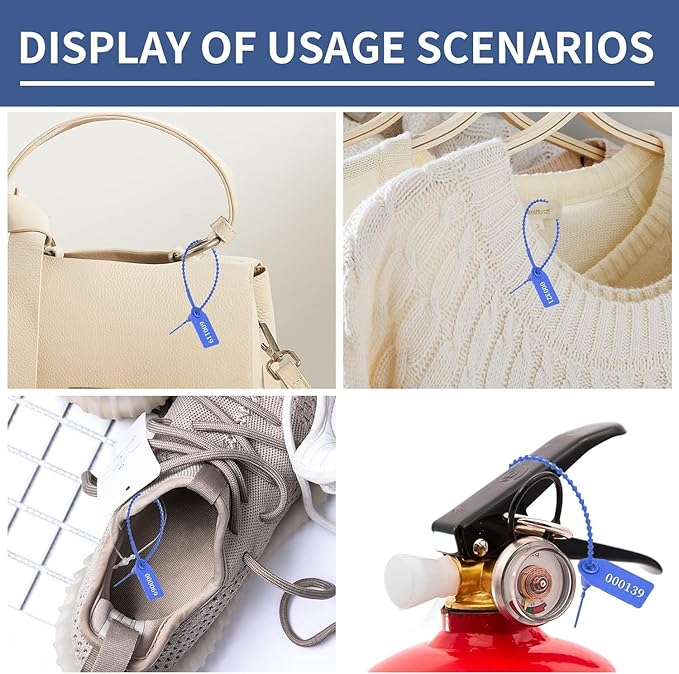 1000Pcs Plastic Tamper Shipping Seals Pull-Tite Security Seal Signage Numbered - Image 5