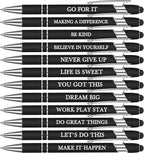 Zonon 12 Pcs Inspirational Pens Bulk Funny Ballpoint Pen by Zonon