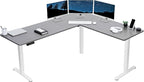 VIVO Electric Corner 75 x 63 inch L-Shaped Standing Desk, Memory Height by VIVO