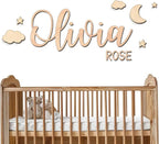 Personalized Wooden Name Sign for Nursery by Woodartis