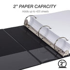 Samsill Economy 2 Inch 3 Ring Binder Bulk Pallet, Made in The USA, Round Ring - Image 3