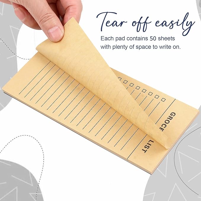 Utron 6 Pack Vintage Magnetic Notepads - Image 5
