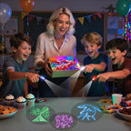 LovesTown 24PCS Dinosaur Party Favors, LED Light up Finger Lights Glow in The - Image 5