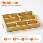 VA1KENE Bamboo Drawer Organizer - Image 2