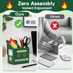 Dumpster Fire Pencil Holder with 100 PCS Flame Sticky Notes | Funny Dumpster Fire Desk Accessories, Office Decor and Gag Gifts for Men, Coworkers, Friends and Workspaces