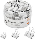 NEEWAY 100 Count Binder Clips Assorted Sizes, Paper Binder Clips, Metal Paper by NEEWAY