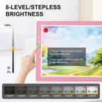 xvv rechargeable tracing board, ultra-thin light pad with, package contents