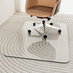 Tempered Glass Chair Mat 48" x 32",1/5" Thick for Office Desk,Rolling Chair Mat for Carpet, Odorless, Easy to Clean with 4 Non-Slip Pads for Carpet & Hardwood Floors