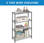 Guan River 4-Shelf Adjustable Metal Shelf Wire Shelving Unit Storage Rack - Image 5
